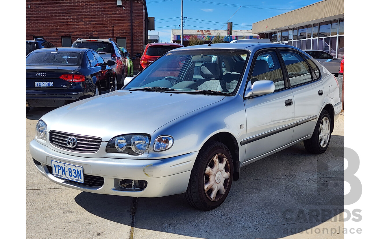 3/2000 Toyota Corolla Ascent SECA AE112R 5d Liftback Silver 1.8L