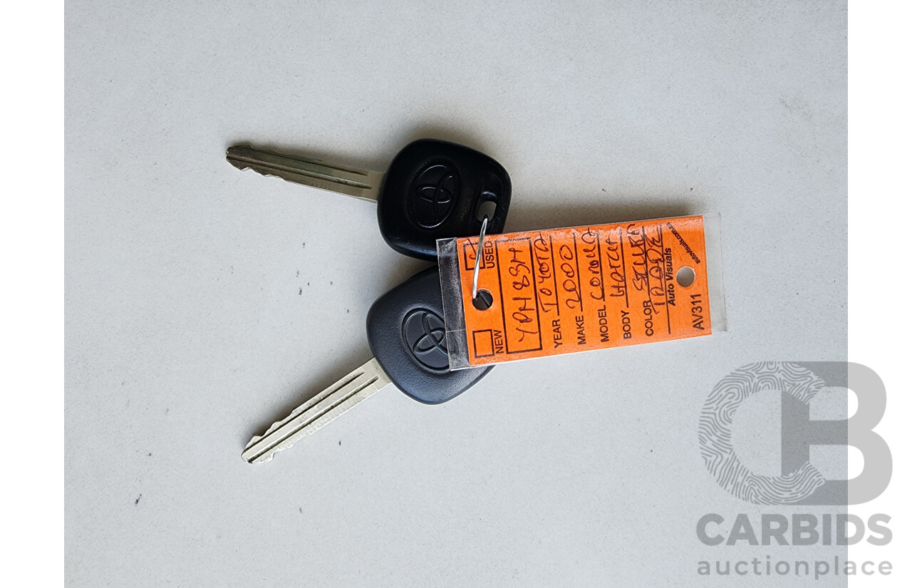 3/2000 Toyota Corolla Ascent SECA AE112R 5d Liftback Silver 1.8L