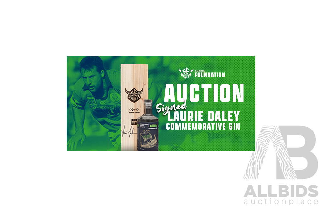 Laurie Daley #88 Personally Signed Underground Spirits 40th Anniversary Gin - Special Edition 06/40