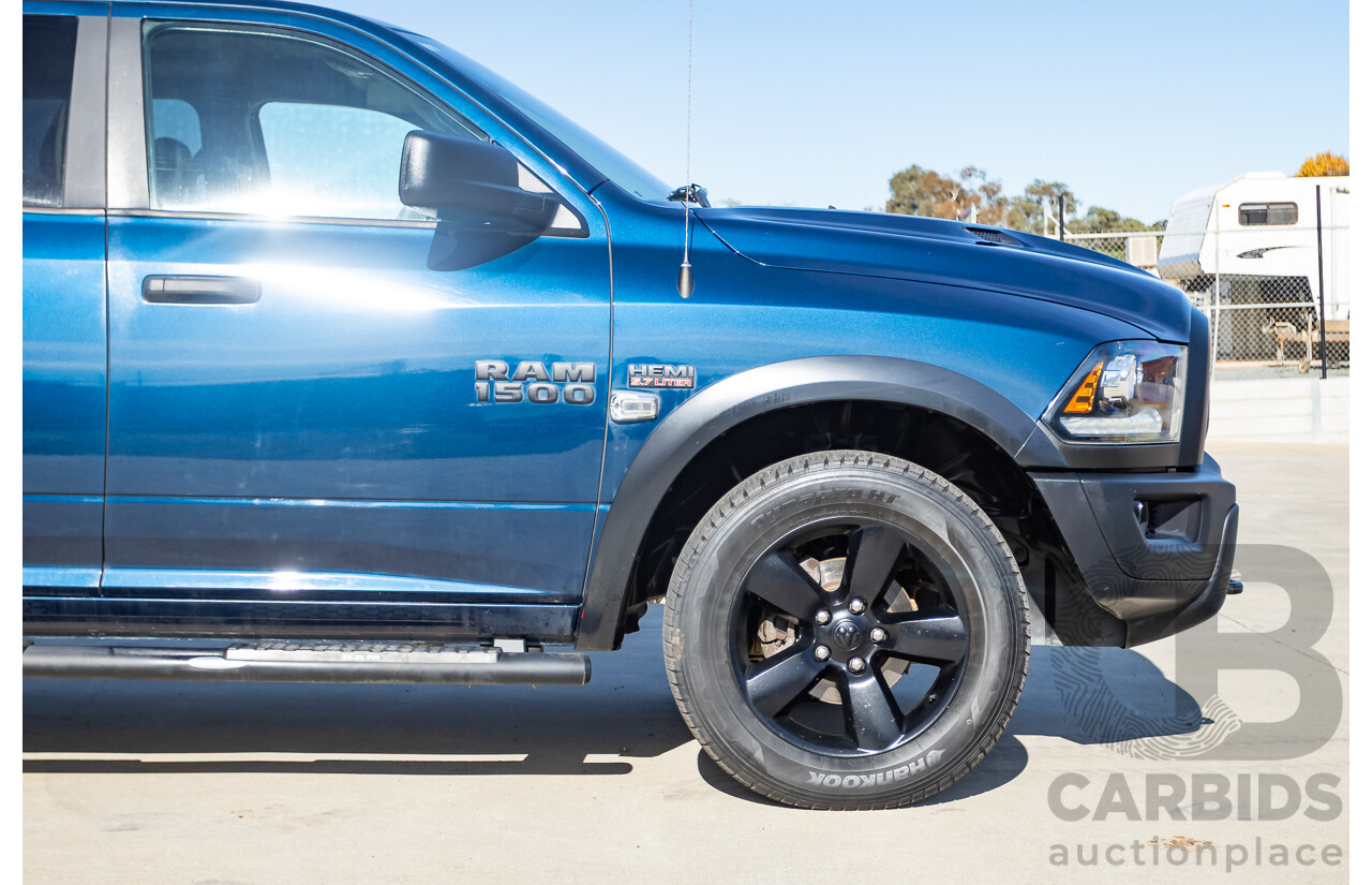 08/2020 ASV (Dodge) RAM 1500 Warlock RamBox SWB (4x4) 4d Dual Cab Utility Patriot Blue Pearl V8 5.7L