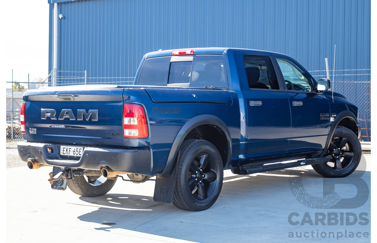 08/2020 ASV (Dodge) RAM 1500 Warlock RamBox SWB (4x4) 4d Dual Cab Utility Patriot Blue Pearl V8 5.7L