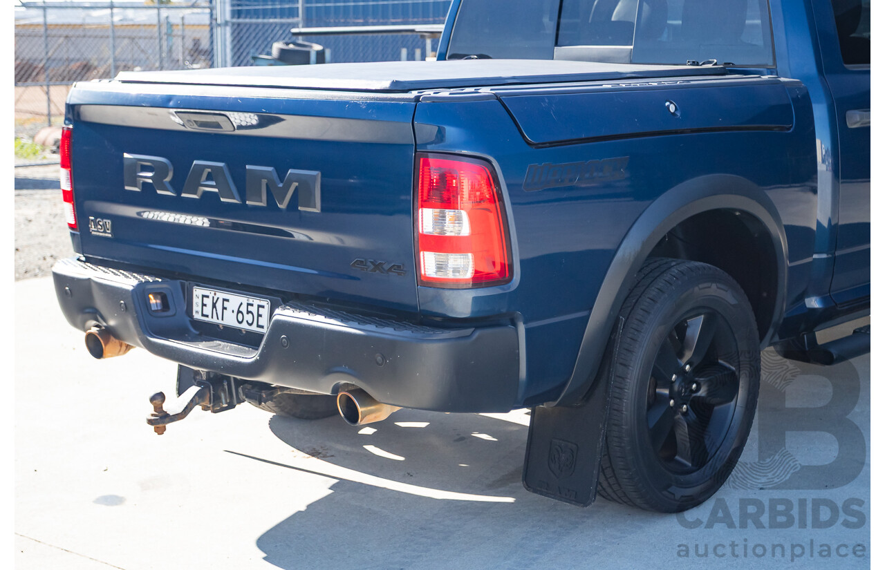 08/2020 ASV (Dodge) RAM 1500 Warlock RamBox SWB (4x4) 4d Dual Cab Utility Patriot Blue Pearl V8 5.7L