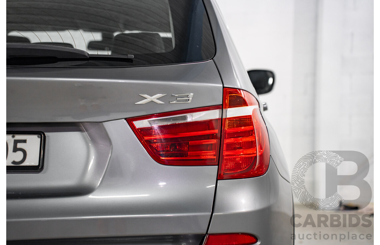 10/2011 BMW X3 Xdrive 30d (AWD) F25 4d Wagon Space Grey Metallic Turbo Diesel 3.0L