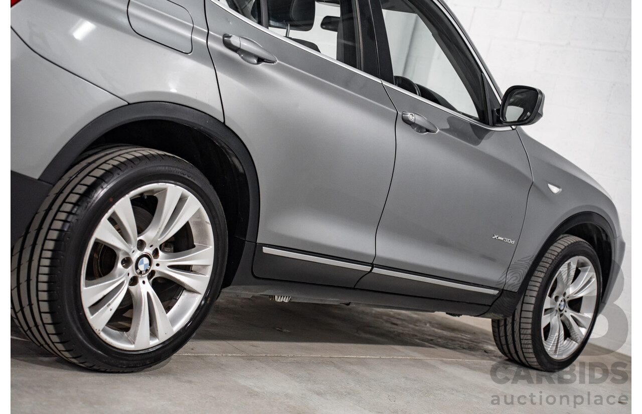 10/2011 BMW X3 Xdrive 30d (AWD) F25 4d Wagon Space Grey Metallic Turbo Diesel 3.0L