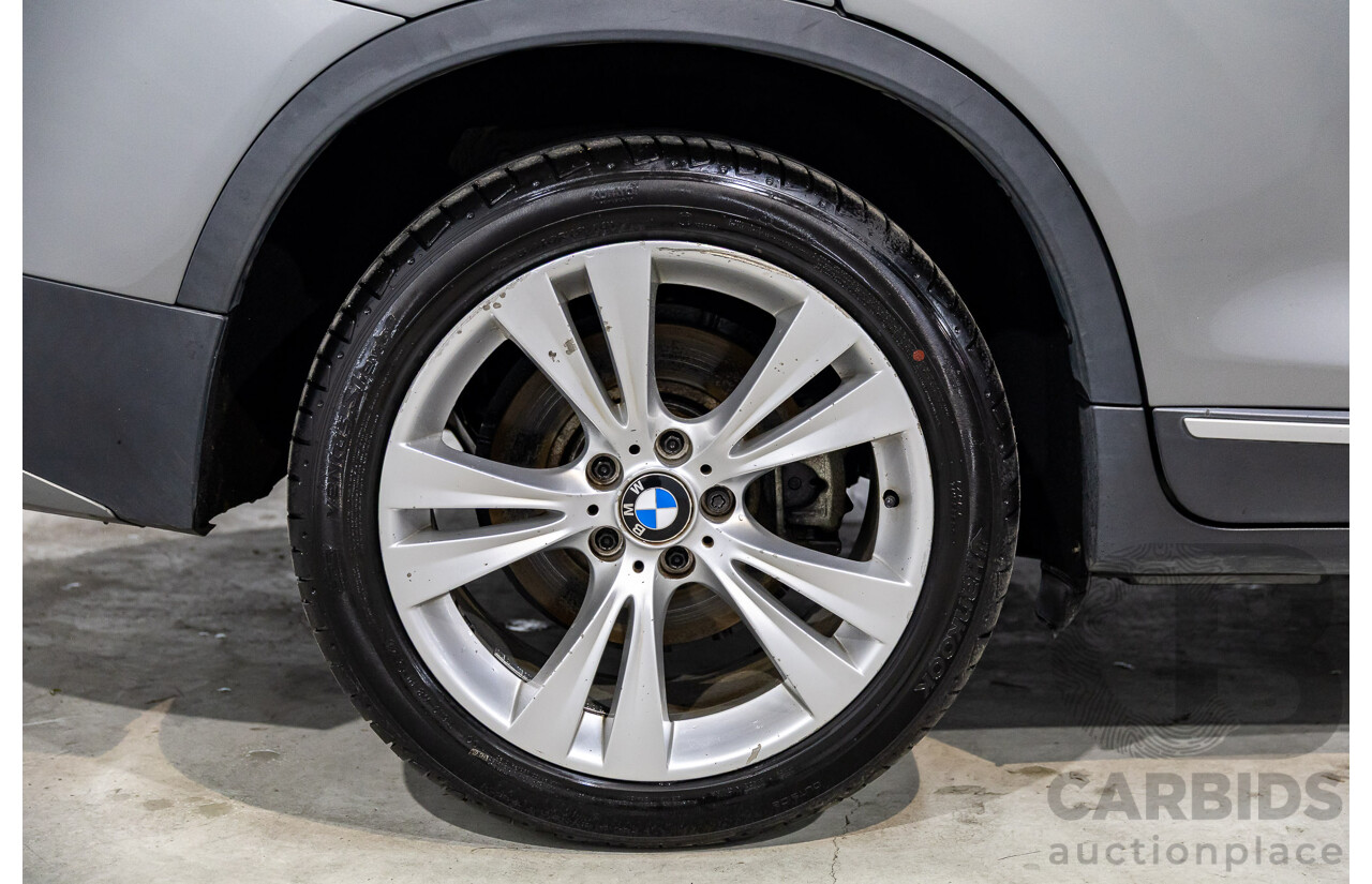 10/2011 BMW X3 Xdrive 30d (AWD) F25 4d Wagon Space Grey Metallic Turbo Diesel 3.0L