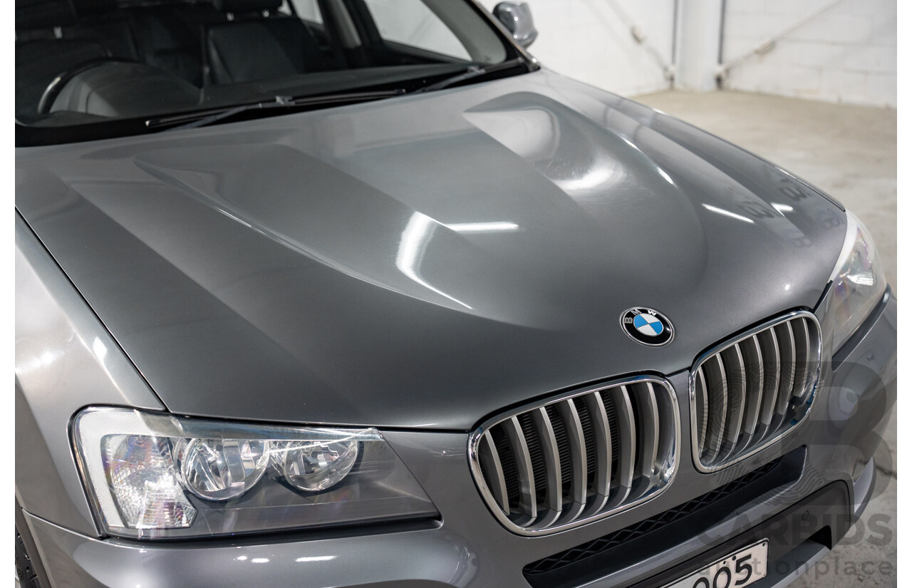 10/2011 BMW X3 Xdrive 30d (AWD) F25 4d Wagon Space Grey Metallic Turbo Diesel 3.0L