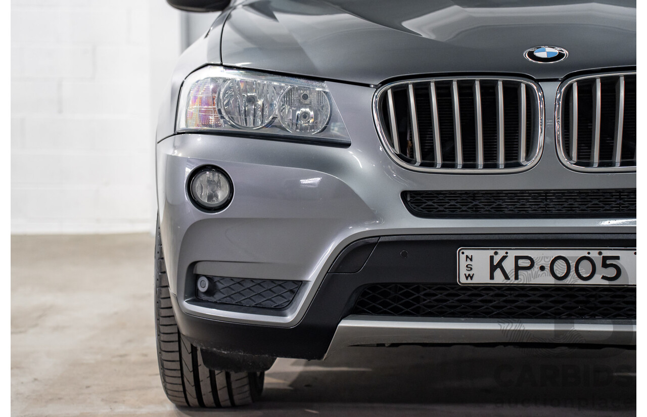 10/2011 BMW X3 Xdrive 30d (AWD) F25 4d Wagon Space Grey Metallic Turbo Diesel 3.0L