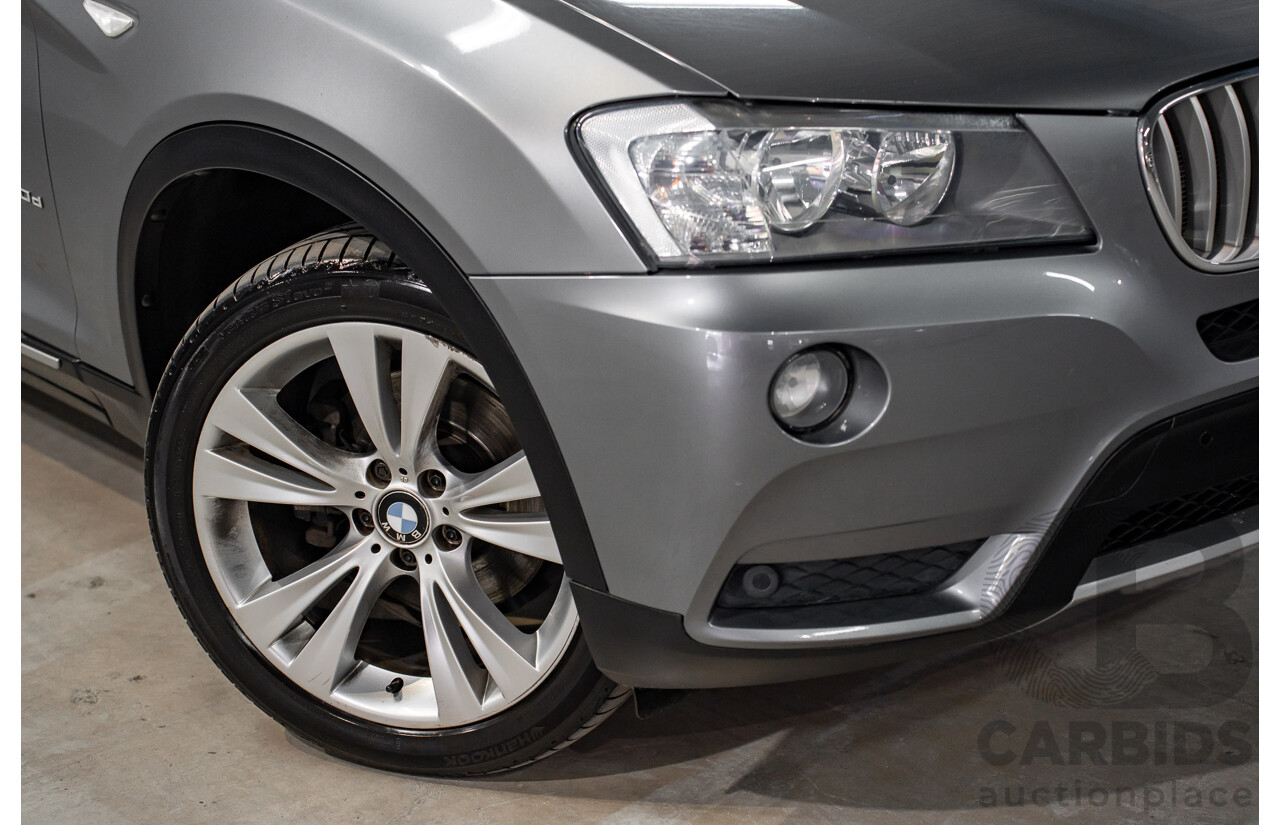 10/2011 BMW X3 Xdrive 30d (AWD) F25 4d Wagon Space Grey Metallic Turbo Diesel 3.0L