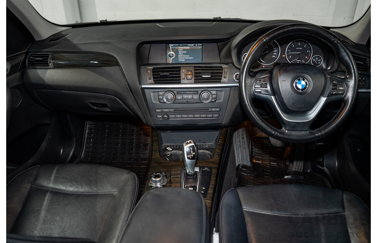 10/2011 BMW X3 Xdrive 30d (AWD) F25 4d Wagon Space Grey Metallic Turbo Diesel 3.0L