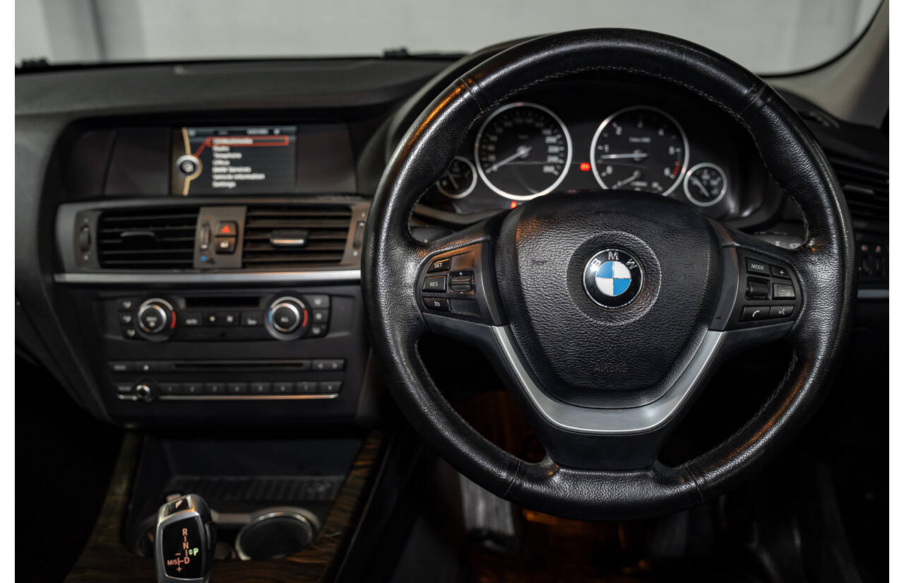 10/2011 BMW X3 Xdrive 30d (AWD) F25 4d Wagon Space Grey Metallic Turbo Diesel 3.0L