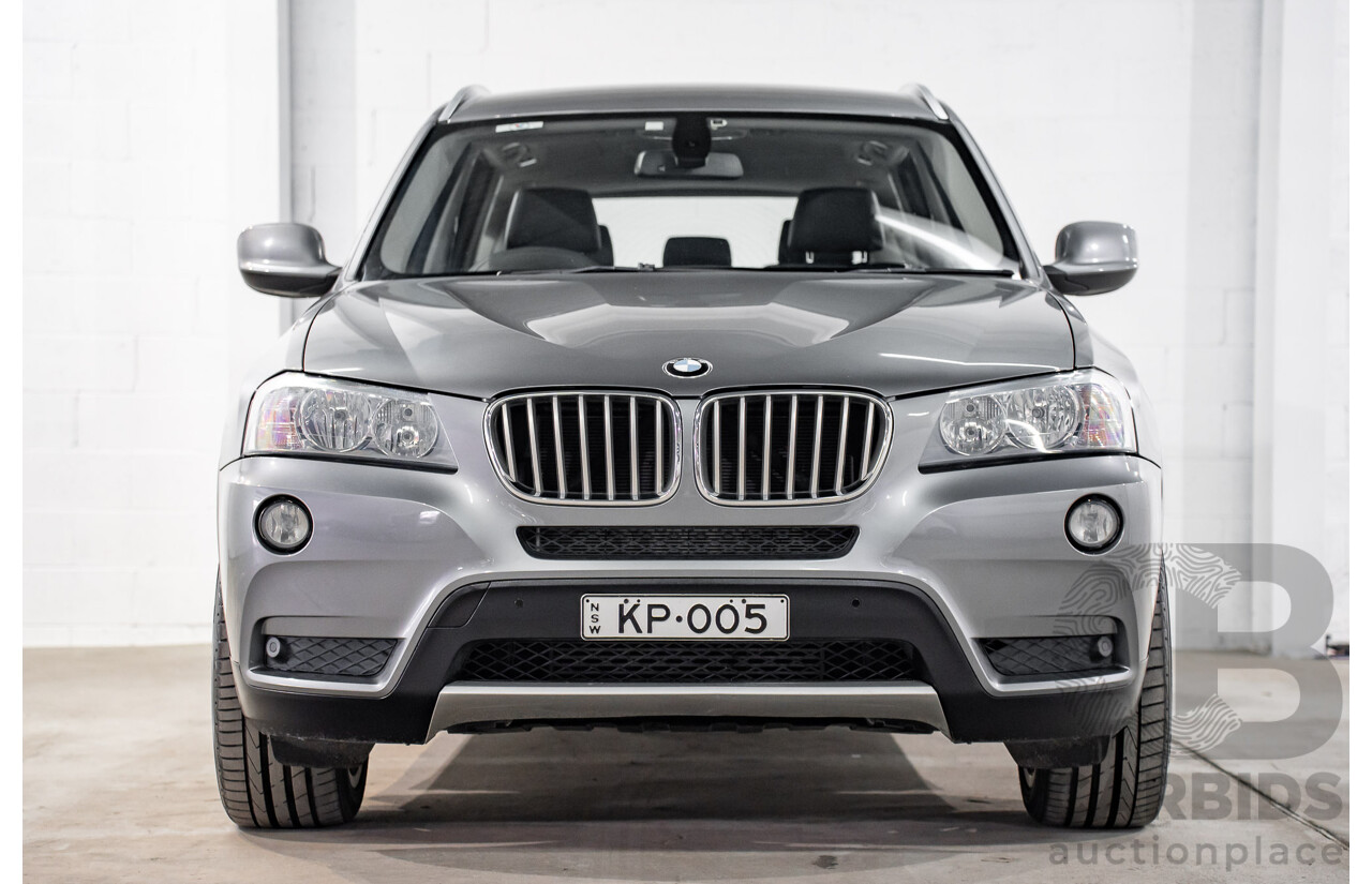 10/2011 BMW X3 Xdrive 30d (AWD) F25 4d Wagon Space Grey Metallic Turbo Diesel 3.0L
