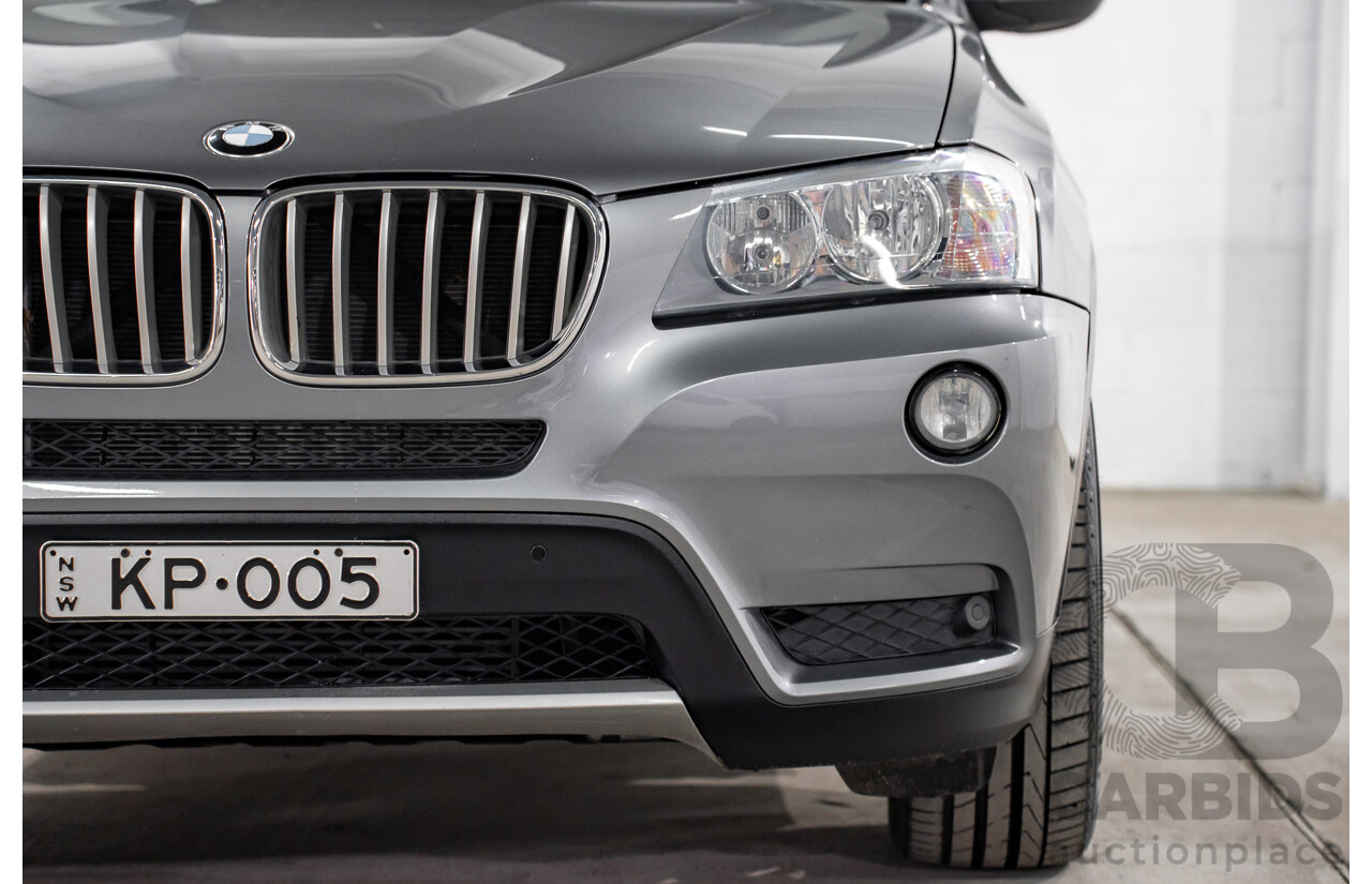 10/2011 BMW X3 Xdrive 30d (AWD) F25 4d Wagon Space Grey Metallic Turbo Diesel 3.0L