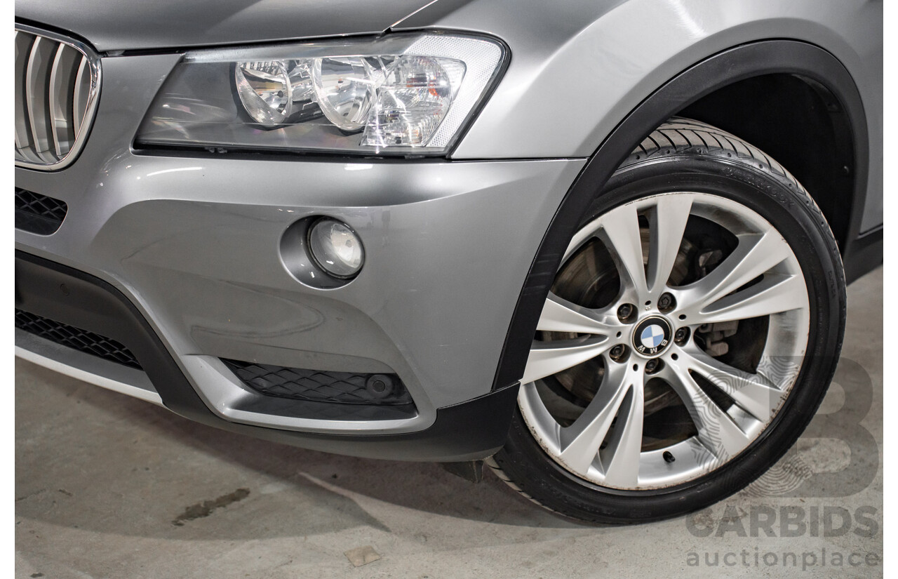 10/2011 BMW X3 Xdrive 30d (AWD) F25 4d Wagon Space Grey Metallic Turbo Diesel 3.0L