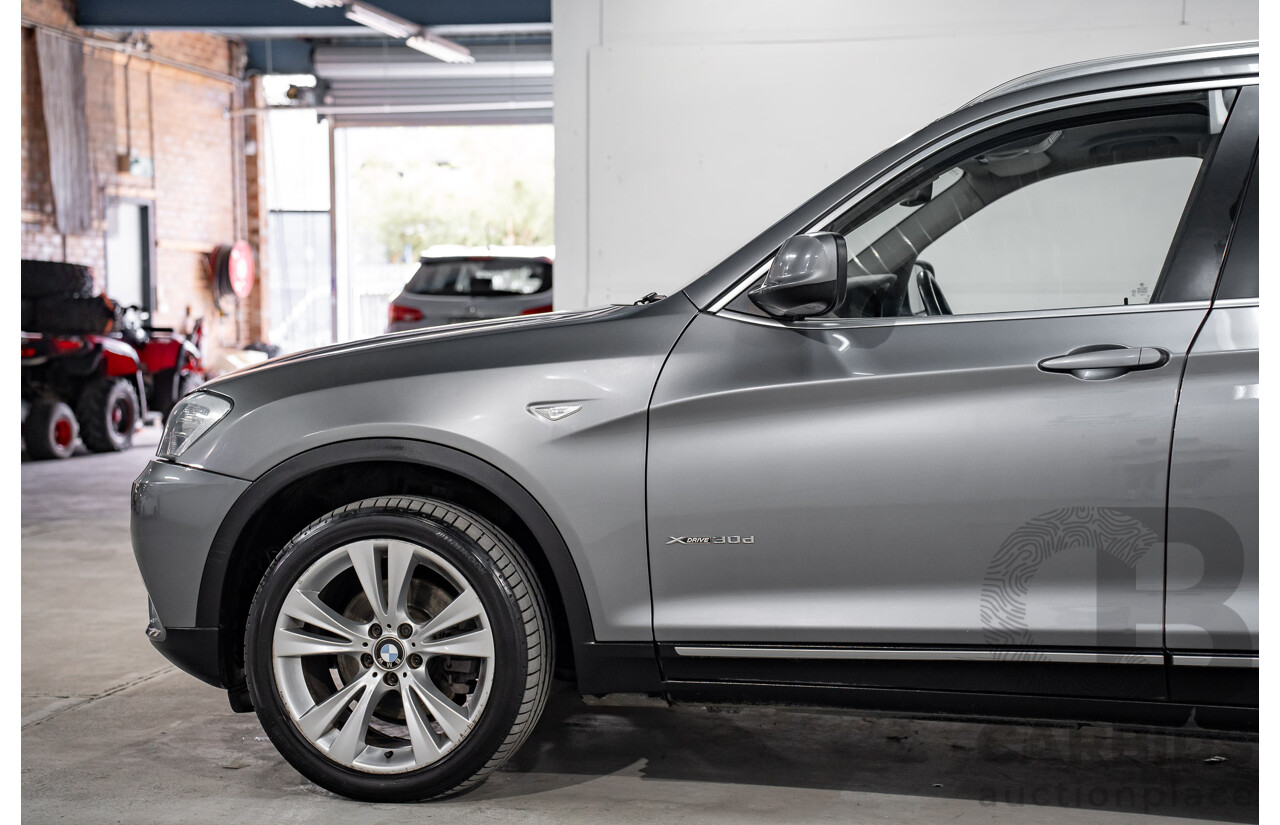 10/2011 BMW X3 Xdrive 30d (AWD) F25 4d Wagon Space Grey Metallic Turbo Diesel 3.0L