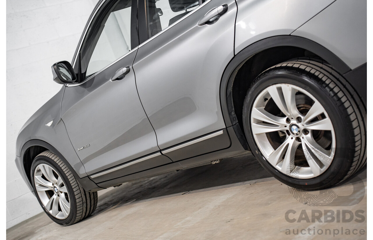 10/2011 BMW X3 Xdrive 30d (AWD) F25 4d Wagon Space Grey Metallic Turbo Diesel 3.0L