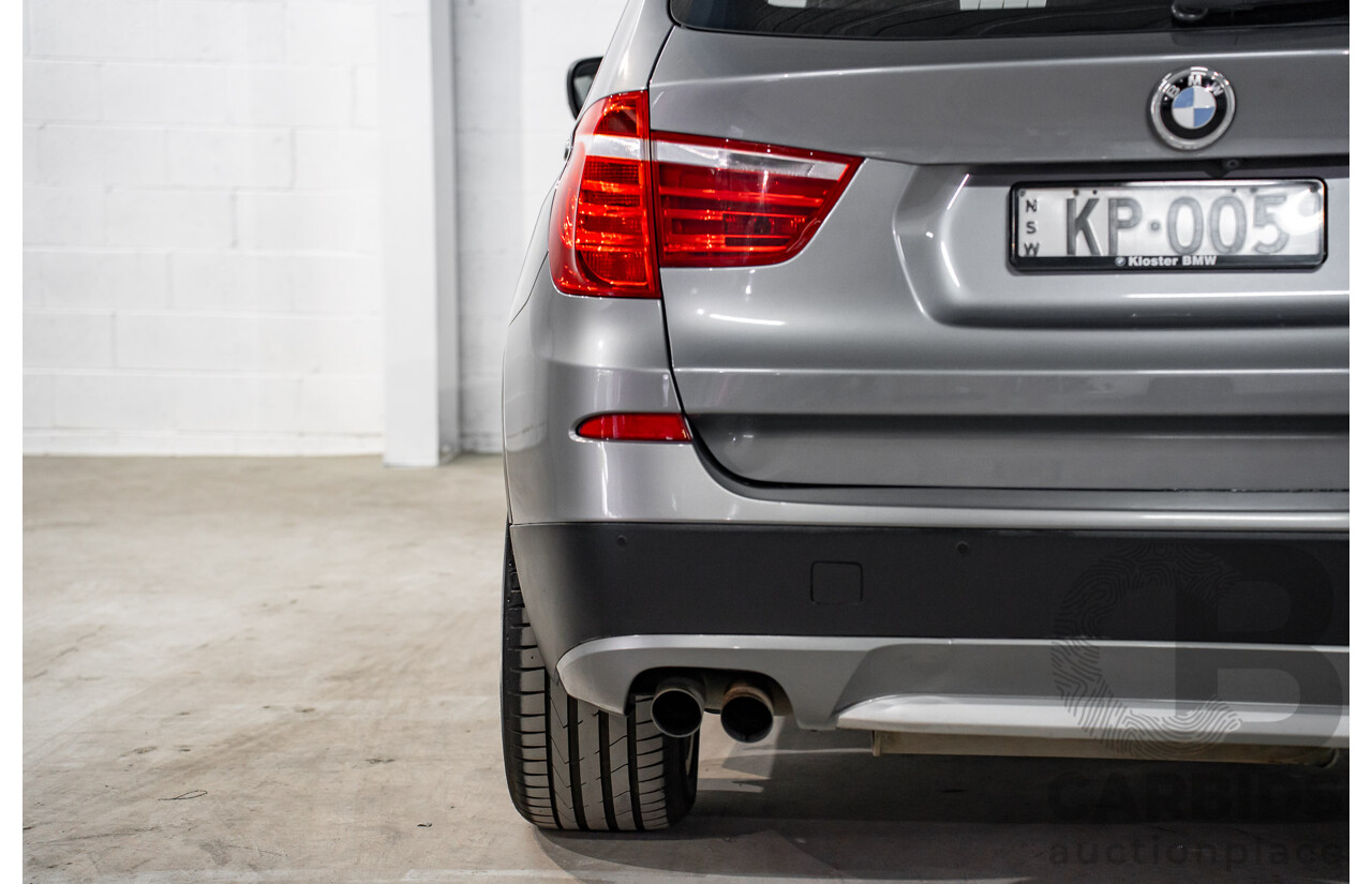 10/2011 BMW X3 Xdrive 30d (AWD) F25 4d Wagon Space Grey Metallic Turbo Diesel 3.0L