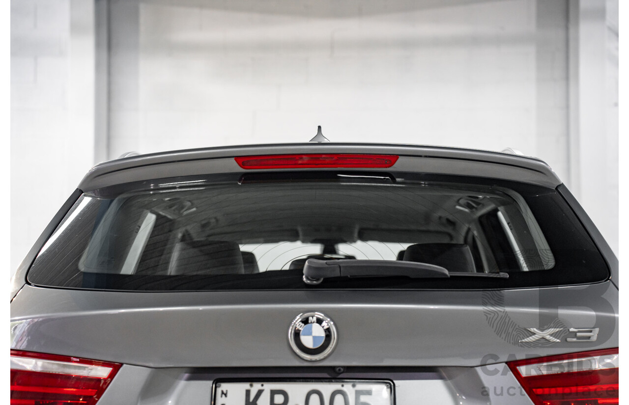 10/2011 BMW X3 Xdrive 30d (AWD) F25 4d Wagon Space Grey Metallic Turbo Diesel 3.0L