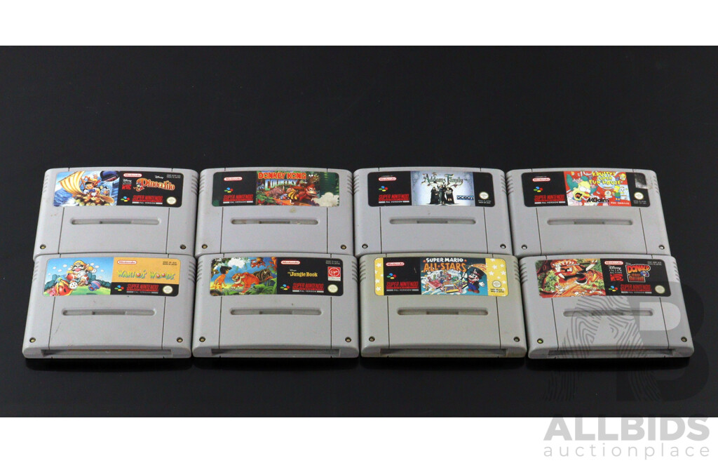 Collection of Vintage SNES Games - Lot 1605500 | ALLBIDS