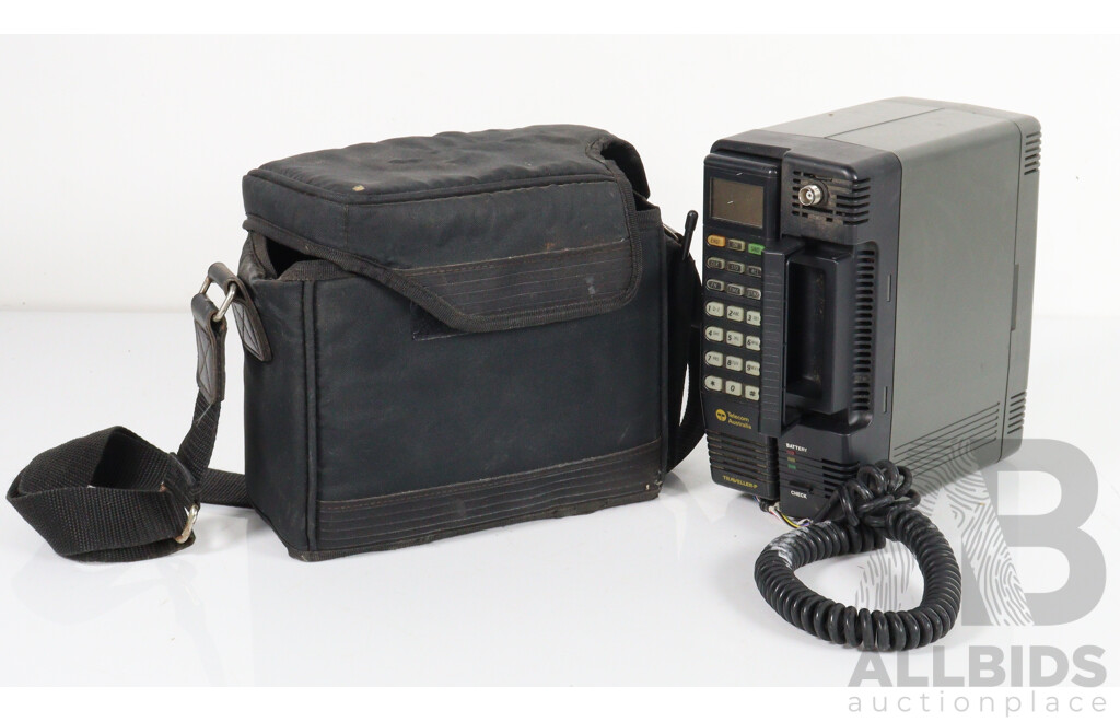Vintage Telecom Mobile Phone in Shoulder Bag