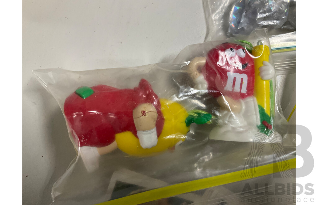 Assortment of Fast Food Meal Toys in Original Packaging, Astro Boy, Simpsons Tazos, Lego Bionicle, Yowie Adventure Series Two, Care Bears, Display Figures and More