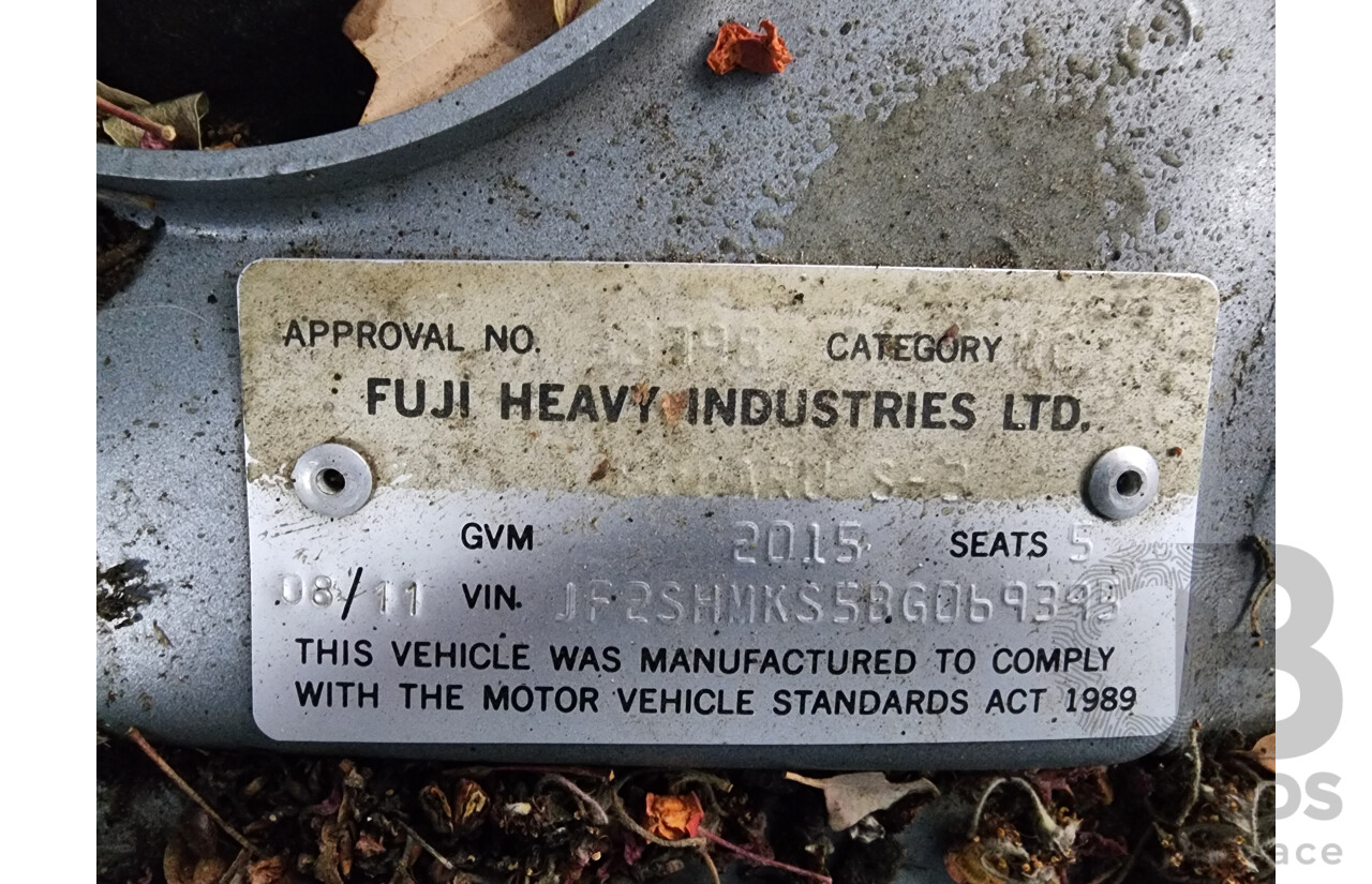 8/2011 Subaru Forester X MY11 4d Wagon Silver 2.5L