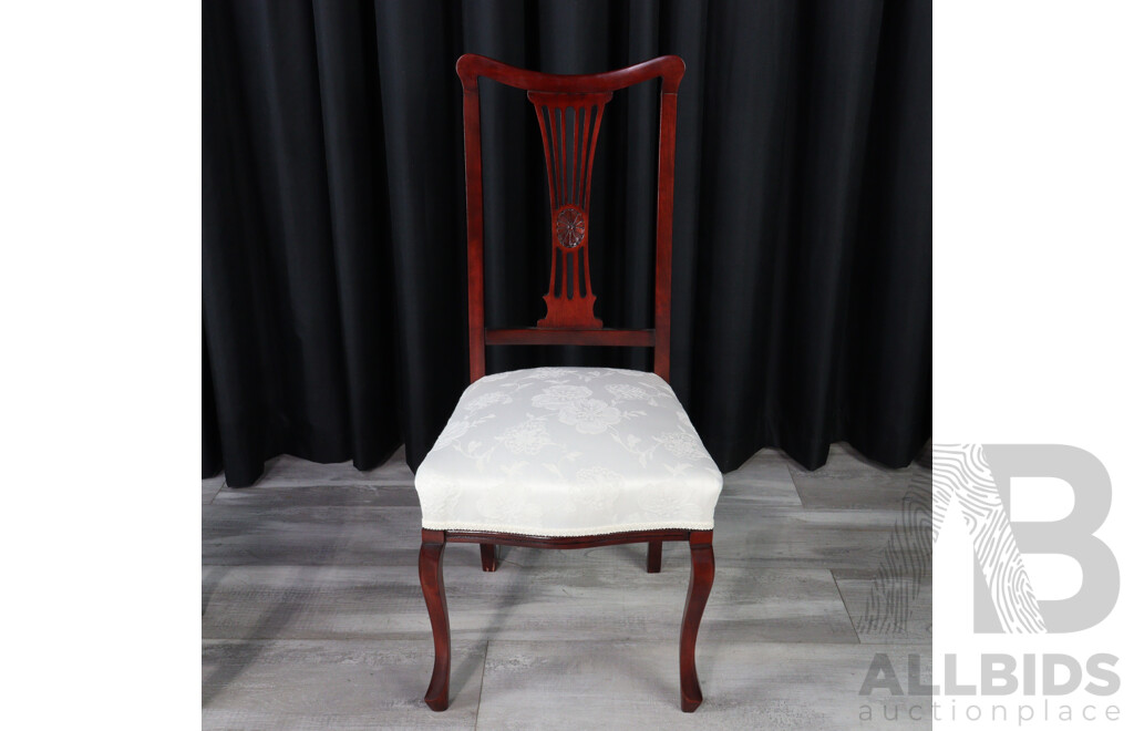 Trio of Reproduction One Non Matching Timber Dining Chairs