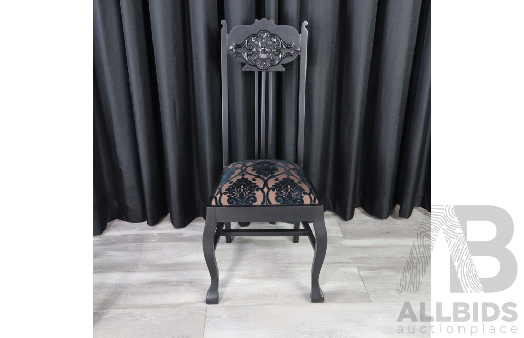 Trio of Reproduction One Non Matching Timber Dining Chairs