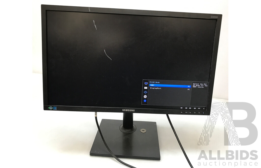 Samsung (S24E650PL) 23.6 Inch Full HD 1080p Widescreen LCD Monitor