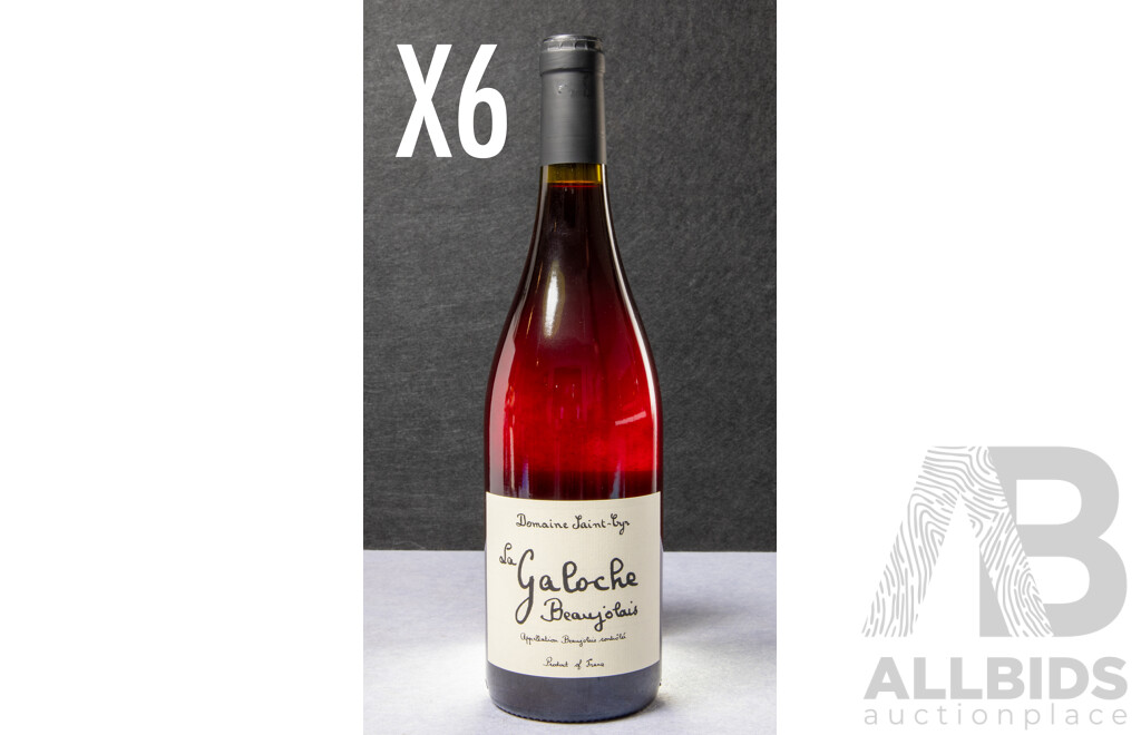 Six Bottles La Saint Cyr La Galoche Beaujolais Rouge Vintage 2018