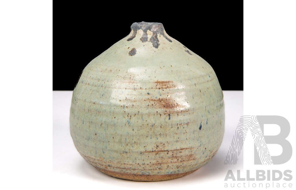 Australian Studio Pottery Vase, Signed May Box