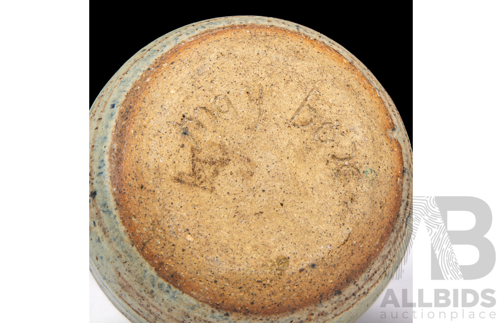 Australian Studio Pottery Vase, Signed May Box