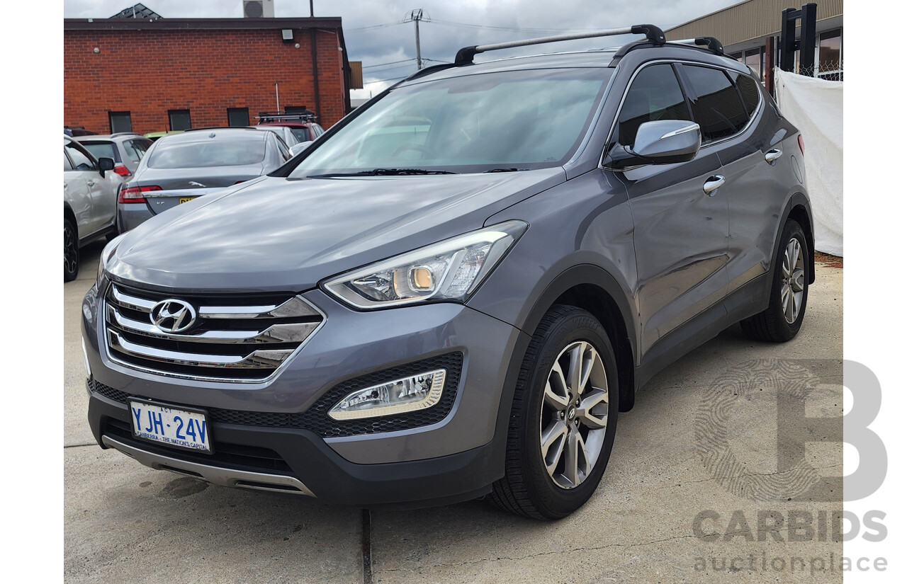 1/2013 Hyundai Santa Fe Elite CRDi (4x4) DM 4d Wagon Silver/Grey 2.2L