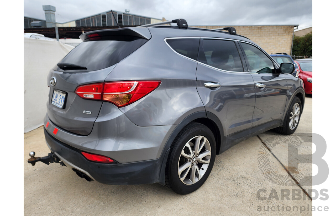 1/2013 Hyundai Santa Fe Elite CRDi (4x4) DM 4d Wagon Silver/Grey 2.2L
