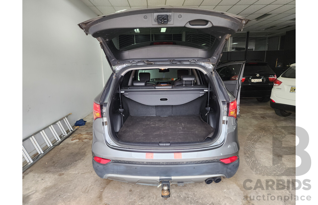 1/2013 Hyundai Santa Fe Elite CRDi (4x4) DM 4d Wagon Silver/Grey 2.2L