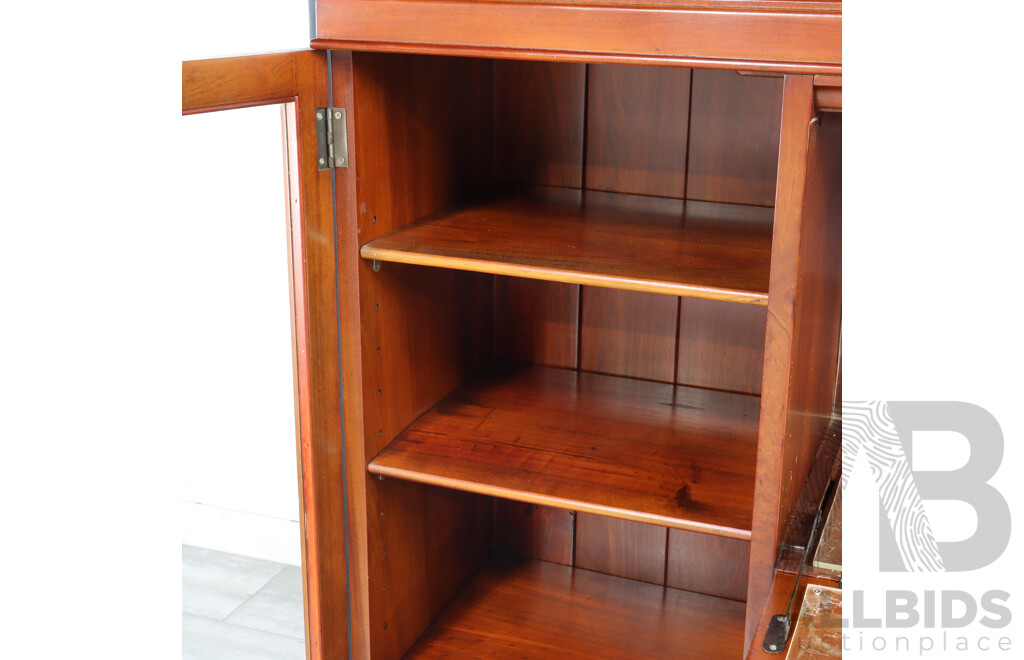 Mahogany Bookcase with Fall Front Section