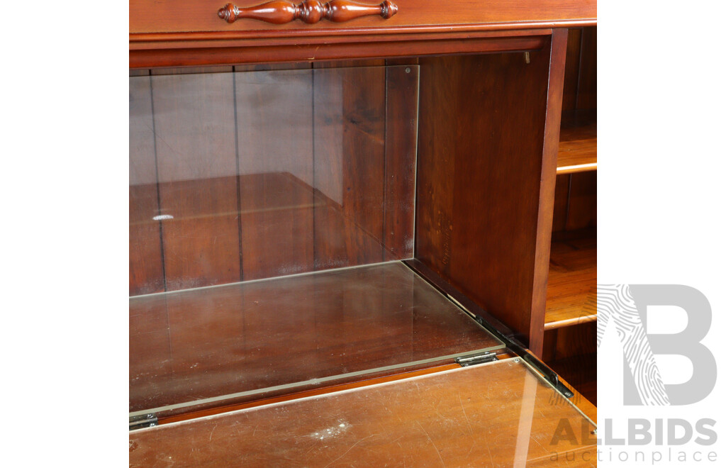 Mahogany Bookcase with Fall Front Section