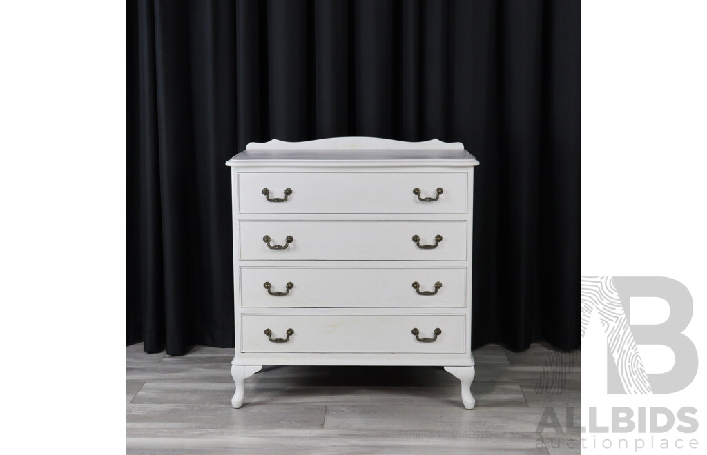 White Painted Finished Chest of Draws
