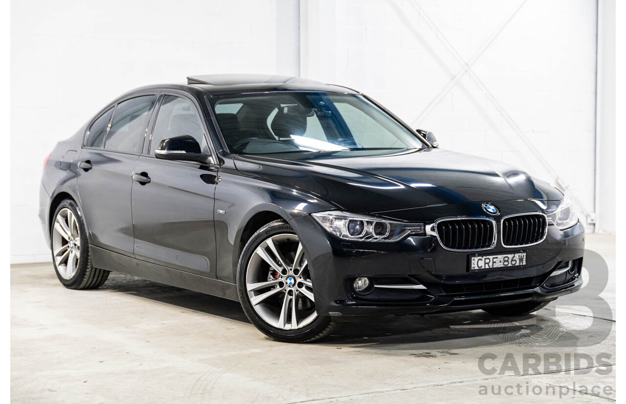 11/2013 BMW 320d Sport F30 4d Sedan Black Sapphire Metallic Turbo Diesel 2.0L