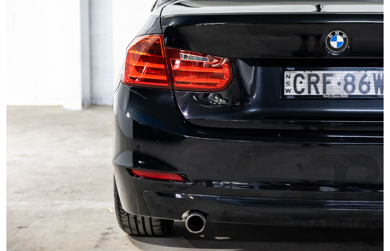 11/2013 BMW 320d Sport F30 4d Sedan Black Sapphire Metallic Turbo Diesel 2.0L