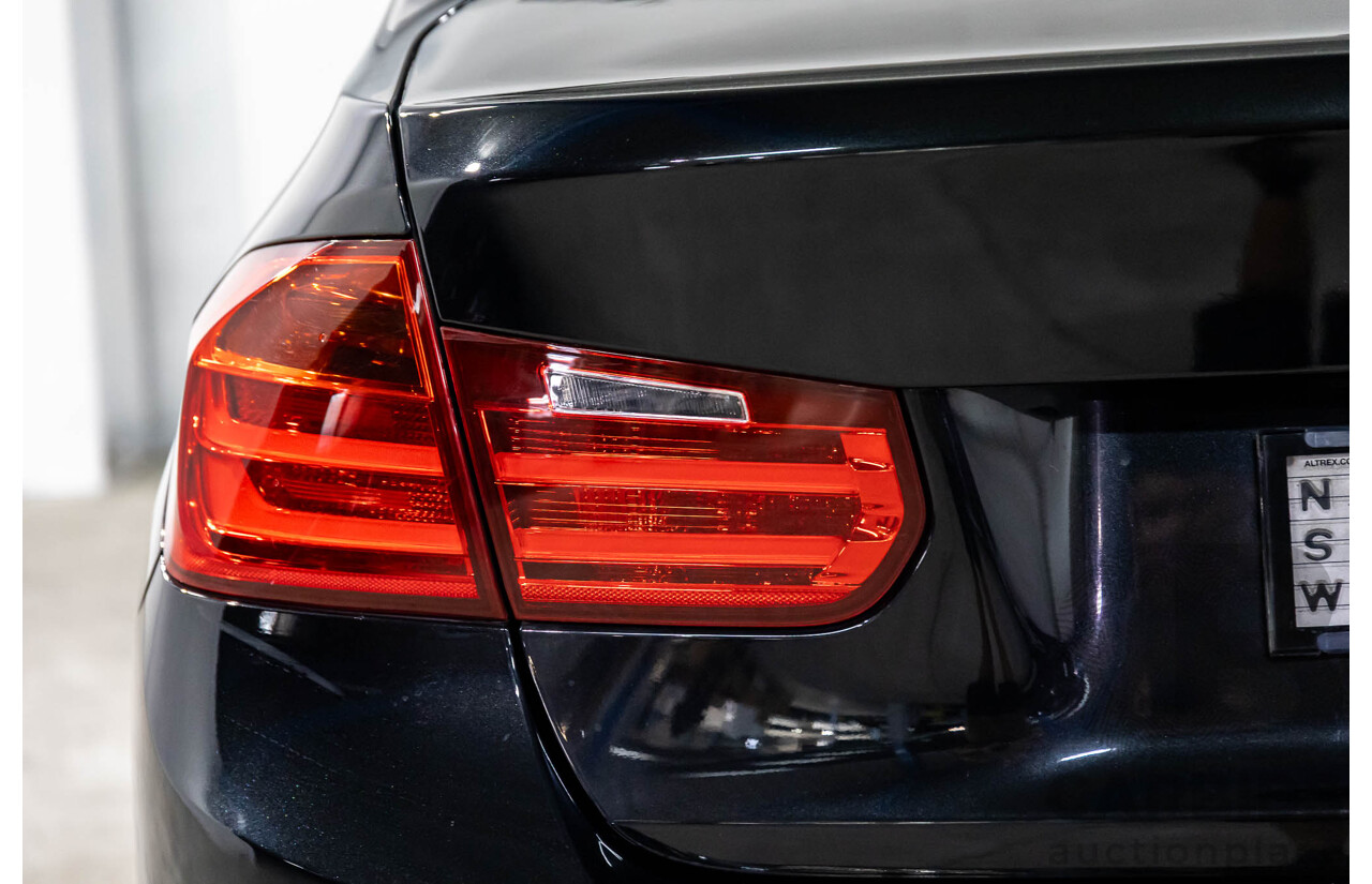 11/2013 BMW 320d Sport F30 4d Sedan Black Sapphire Metallic Turbo Diesel 2.0L