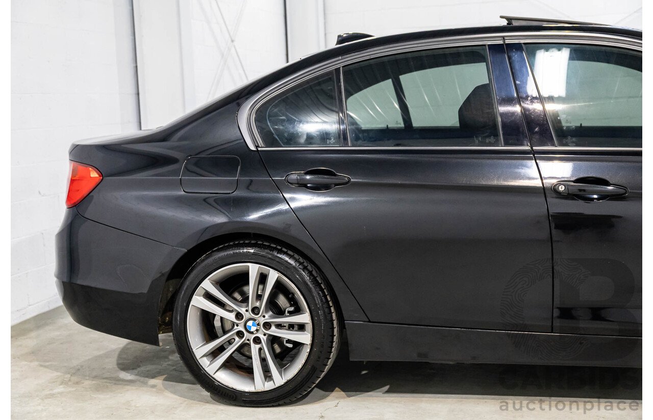 11/2013 BMW 320d Sport F30 4d Sedan Black Sapphire Metallic Turbo Diesel 2.0L