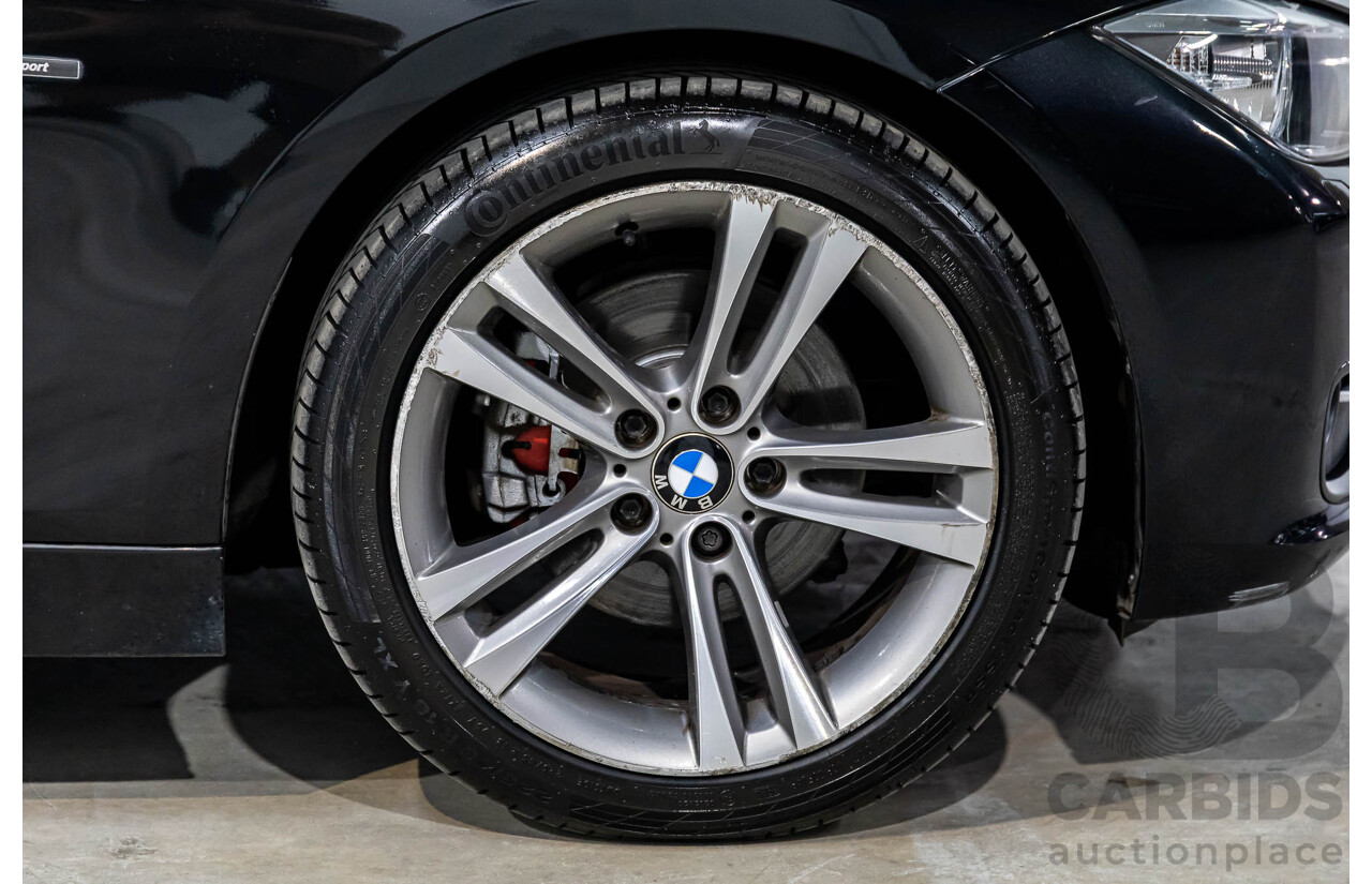 11/2013 BMW 320d Sport F30 4d Sedan Black Sapphire Metallic Turbo Diesel 2.0L