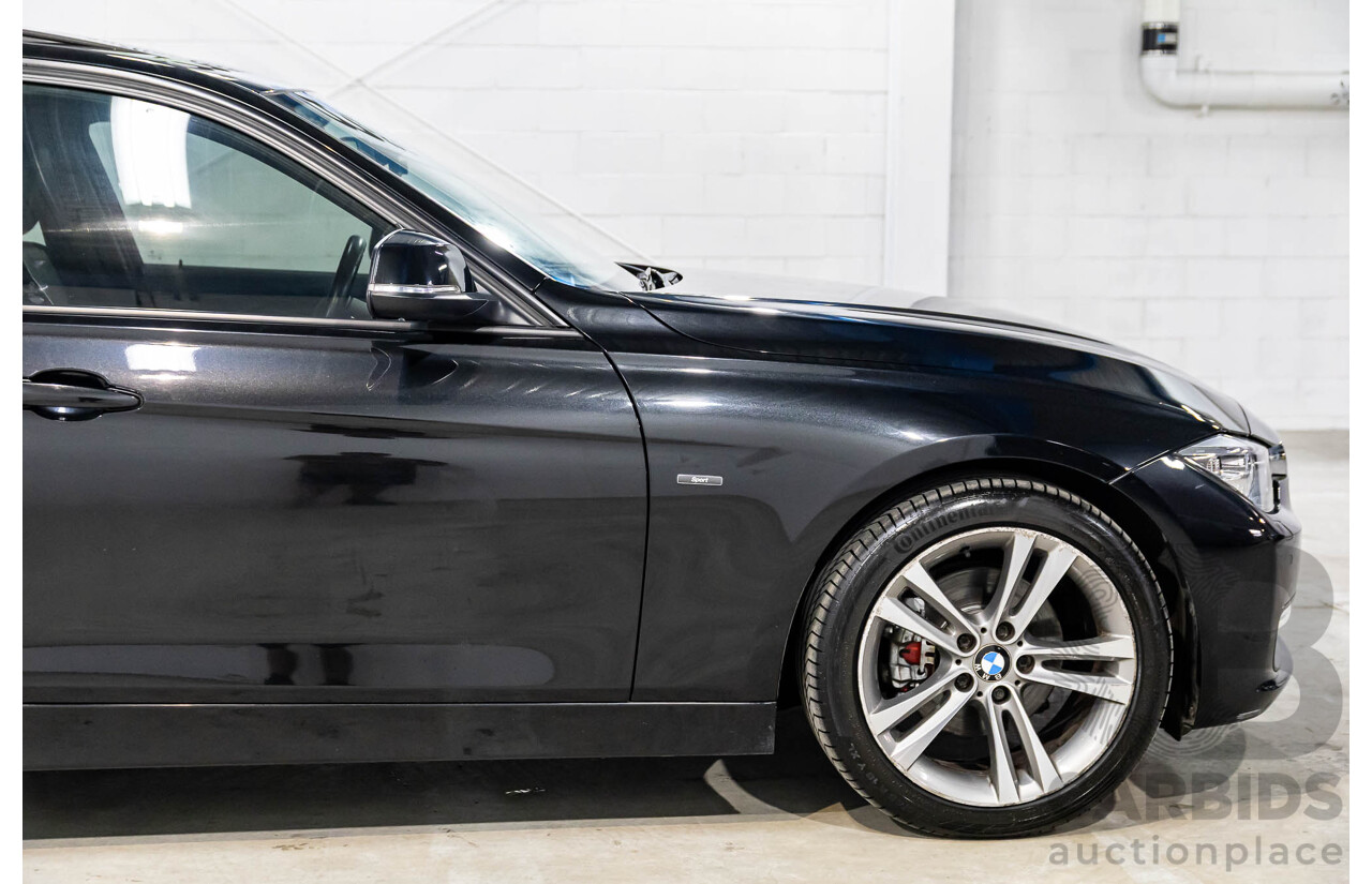11/2013 BMW 320d Sport F30 4d Sedan Black Sapphire Metallic Turbo Diesel 2.0L