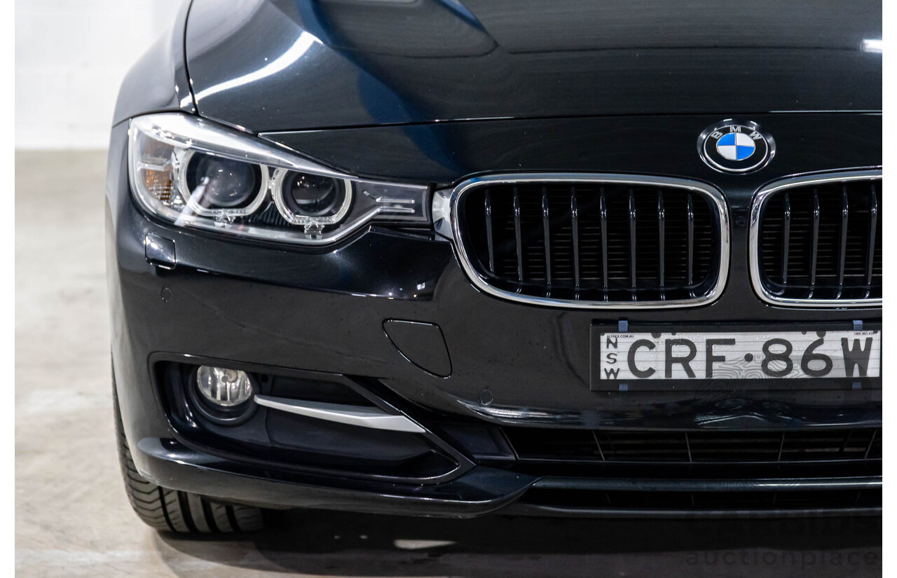 11/2013 BMW 320d Sport F30 4d Sedan Black Sapphire Metallic Turbo Diesel 2.0L