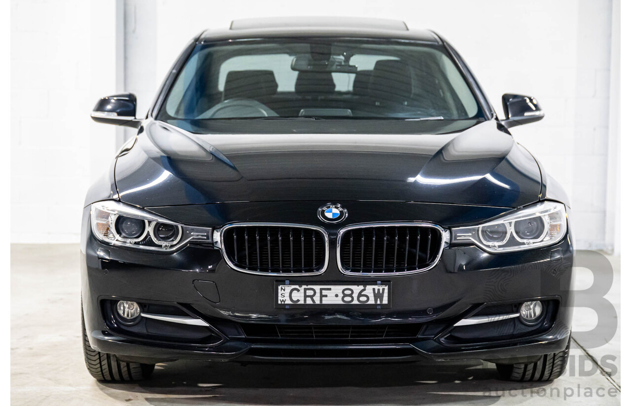 11/2013 BMW 320d Sport F30 4d Sedan Black Sapphire Metallic Turbo Diesel 2.0L