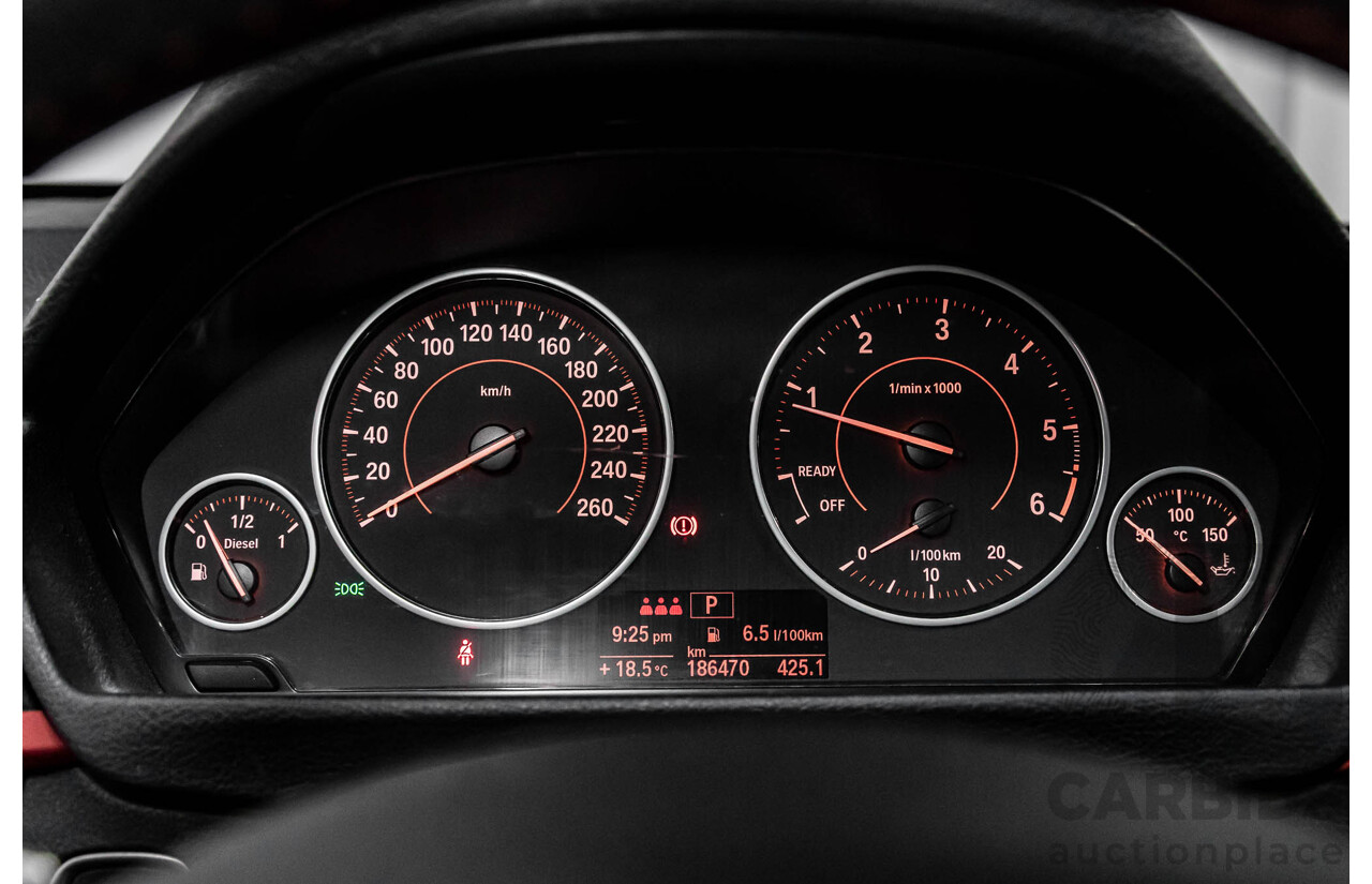 11/2013 BMW 320d Sport F30 4d Sedan Black Sapphire Metallic Turbo Diesel 2.0L