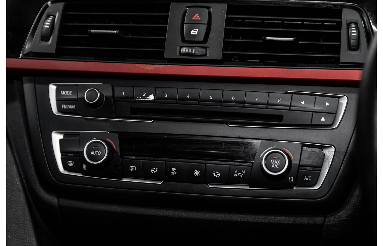 11/2013 BMW 320d Sport F30 4d Sedan Black Sapphire Metallic Turbo Diesel 2.0L