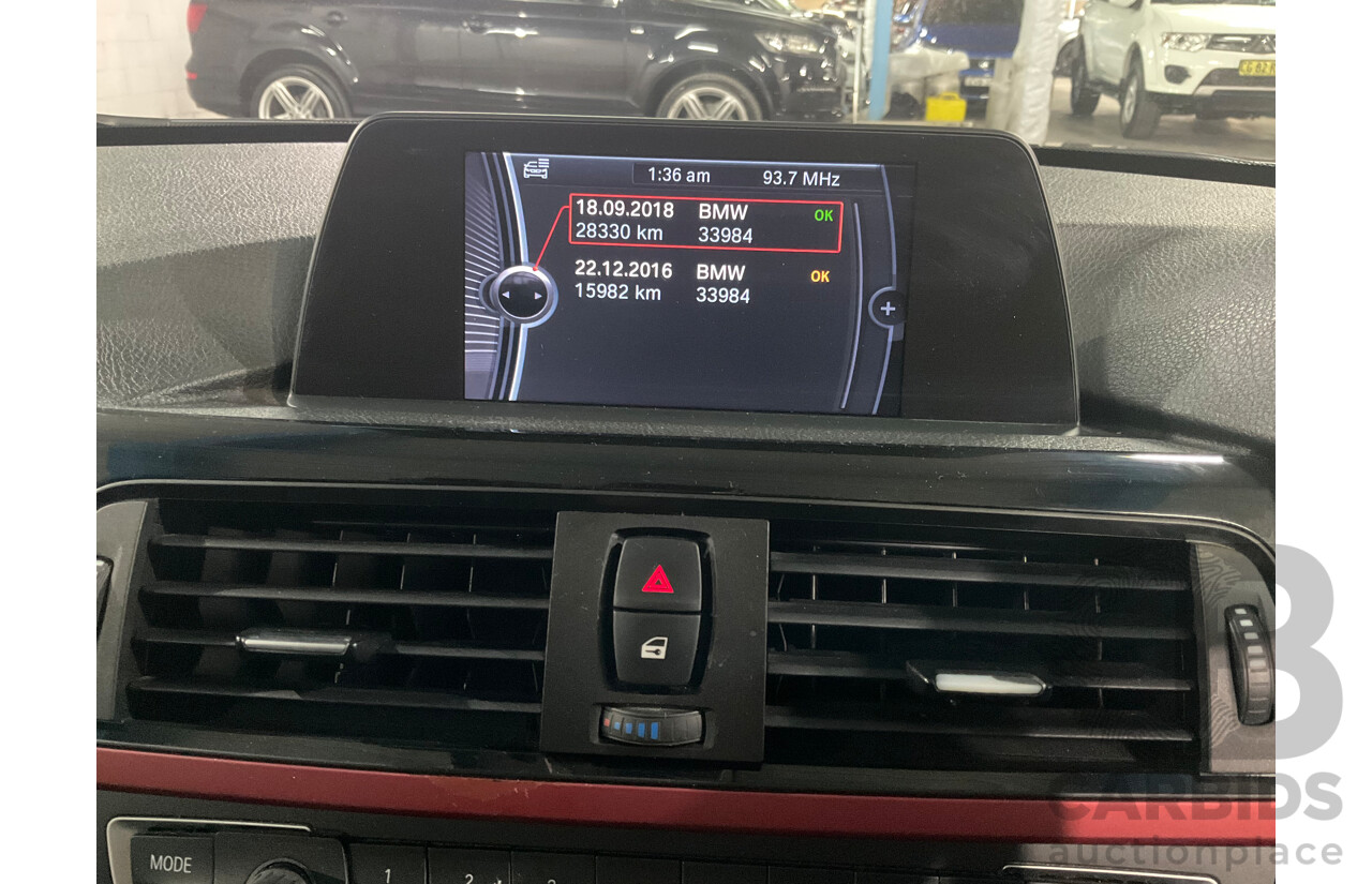 11/2013 BMW 320d Sport F30 4d Sedan Black Sapphire Metallic Turbo Diesel 2.0L