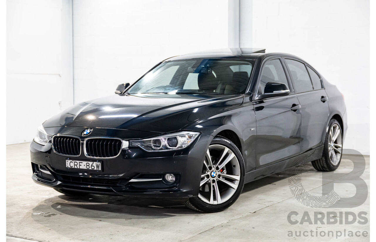 11/2013 BMW 320d Sport F30 4d Sedan Black Sapphire Metallic Turbo Diesel 2.0L