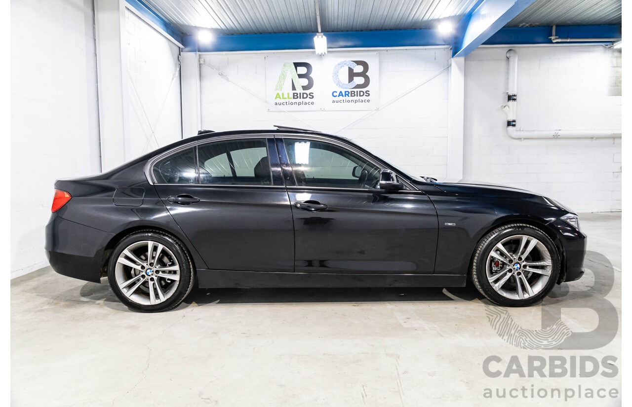 11/2013 BMW 320d Sport F30 4d Sedan Black Sapphire Metallic Turbo Diesel 2.0L